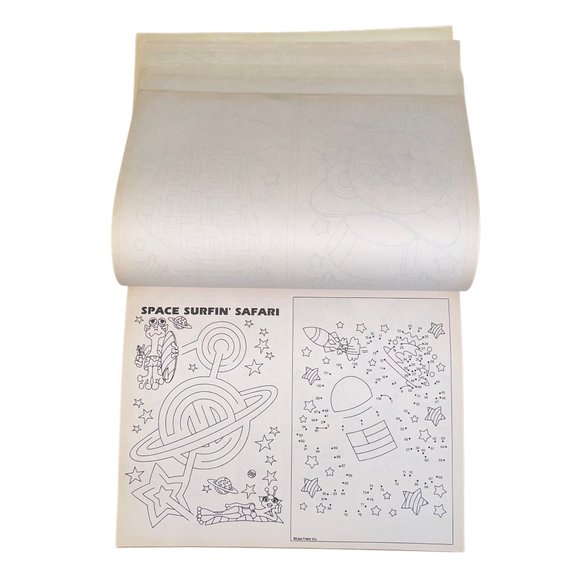 90s Vintage Lisa Frank Activity Tablet Fun Set with Stickers - Picture 7 of 10